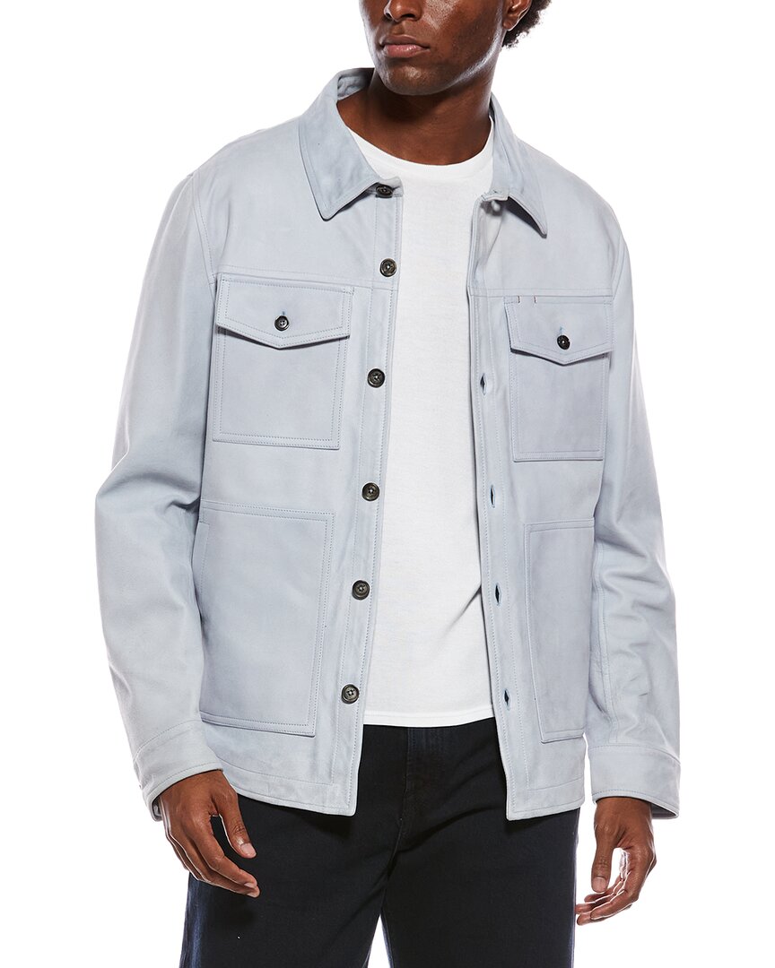 Isaia Isaia Suede Leather Jacket