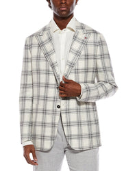 Isaia Isaia Wool, Silk, & Linen-Blend Blazer