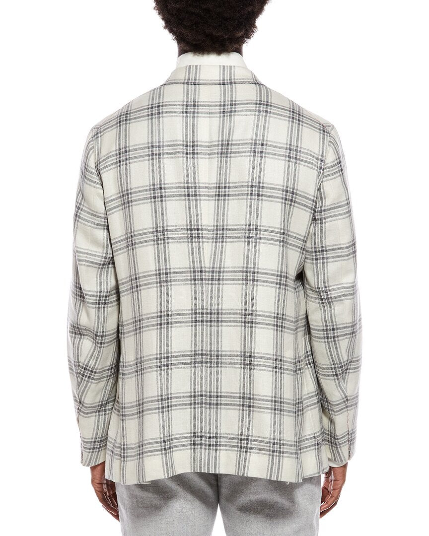 Isaia Isaia Wool, Silk, & Linen-Blend Blazer