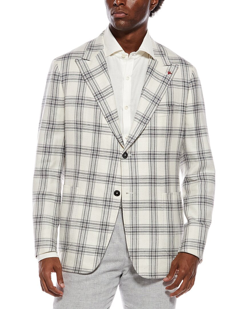 Isaia Isaia Wool, Silk, & Linen-Blend Blazer