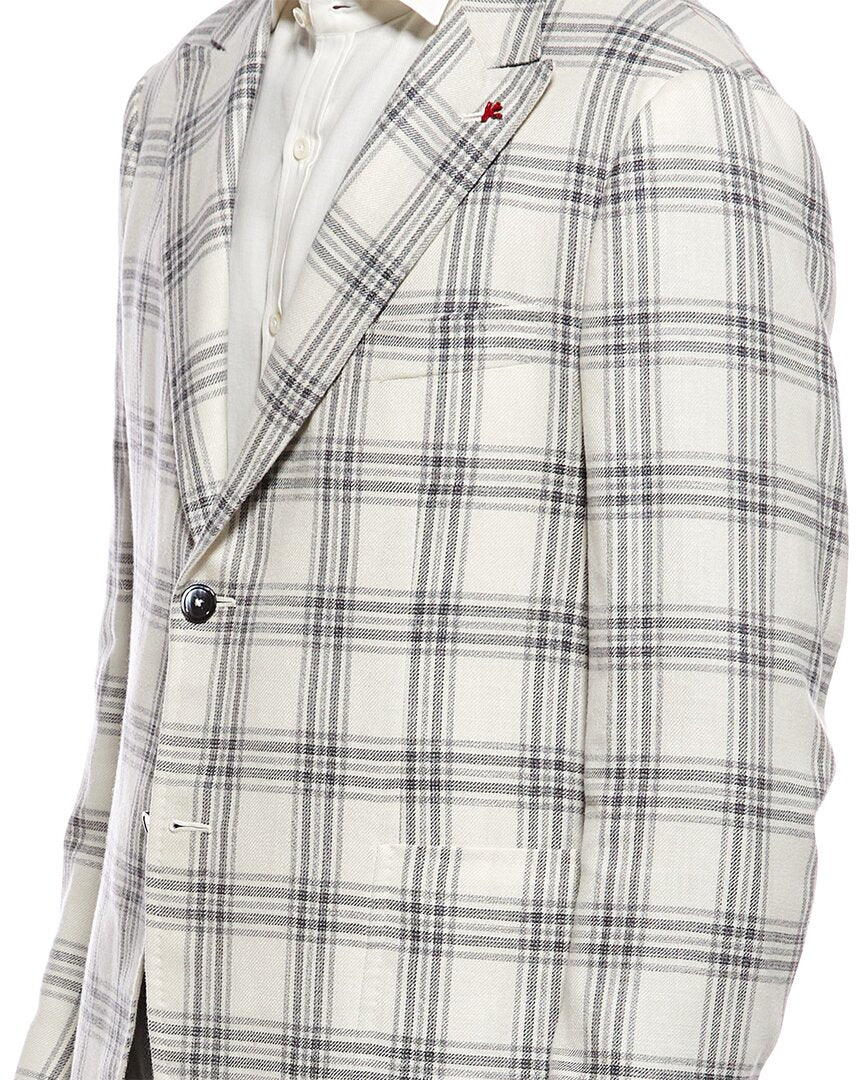 Isaia Isaia Wool, Silk, & Linen-Blend Blazer