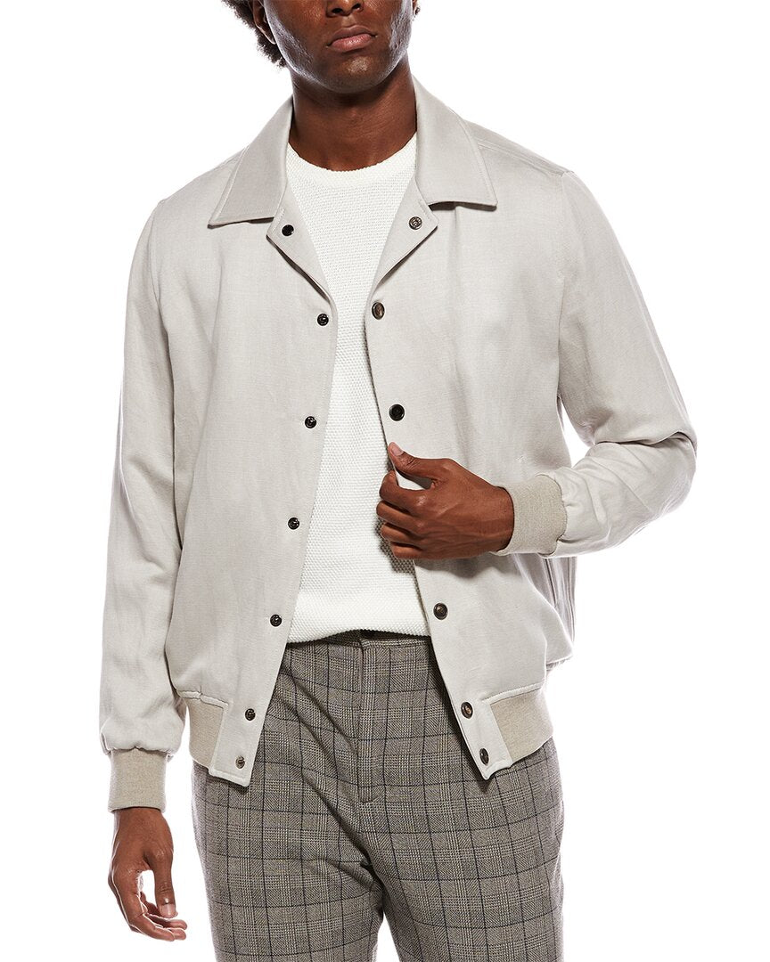 Isaia Isaia Linen, Silk, & Cashmere-Blend Jacket