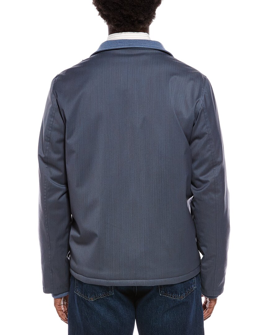 Isaia Isaia Wool-Blend Solid Jacket