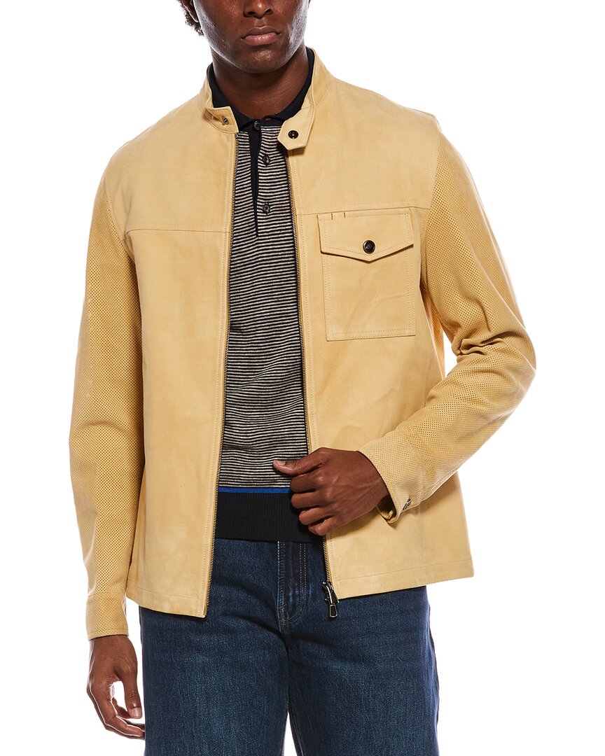 Isaia Isaia Suede Leather Jacket