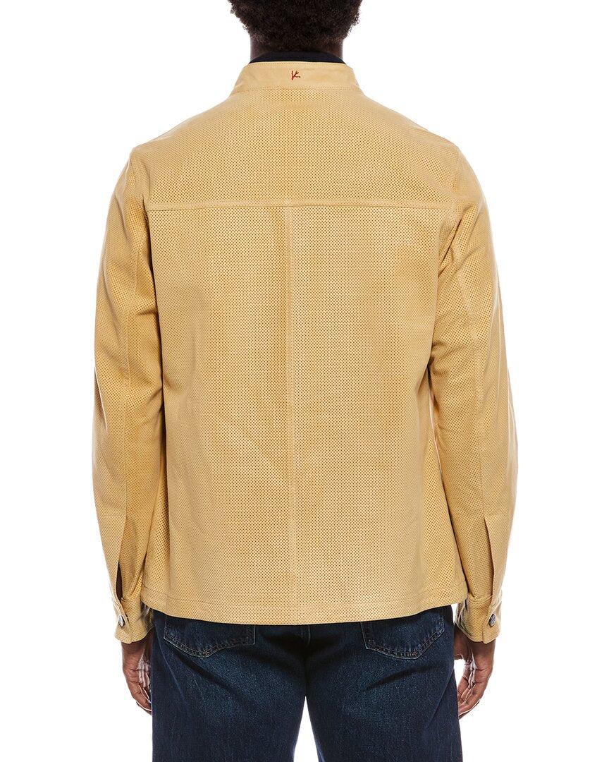 Isaia Isaia Suede Leather Jacket
