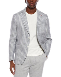 Isaia Isaia Linen & Silk-Blend Jacket