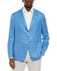 Isaia Isaia Wool, Silk, & Linen-Blend Blazer