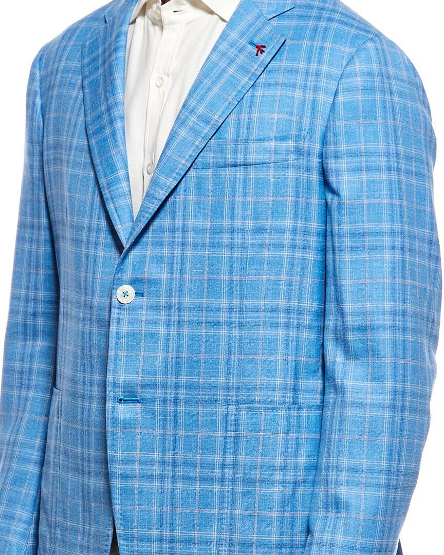 Isaia Isaia Wool, Silk, & Linen-Blend Blazer