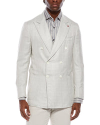 Isaia Isaia Wool, Silk, & Linen-Blend Blazer