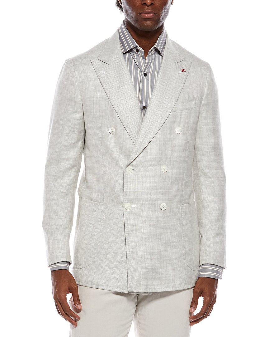 Isaia Isaia Wool, Silk, & Linen-Blend Blazer