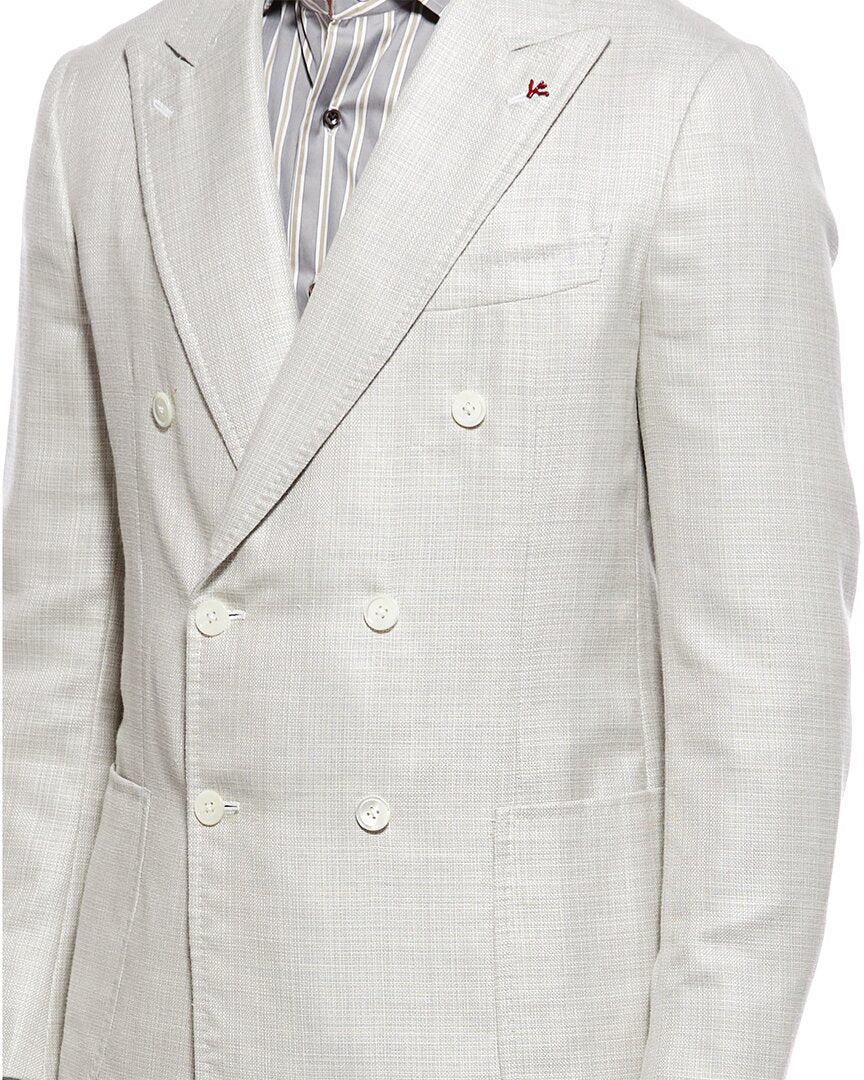 Isaia Isaia Wool, Silk, & Linen-Blend Blazer