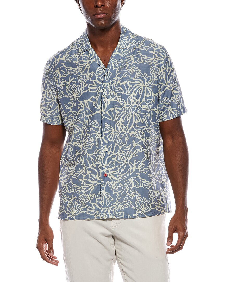 Isaia Isaia Silk-Blend Sport Shirt