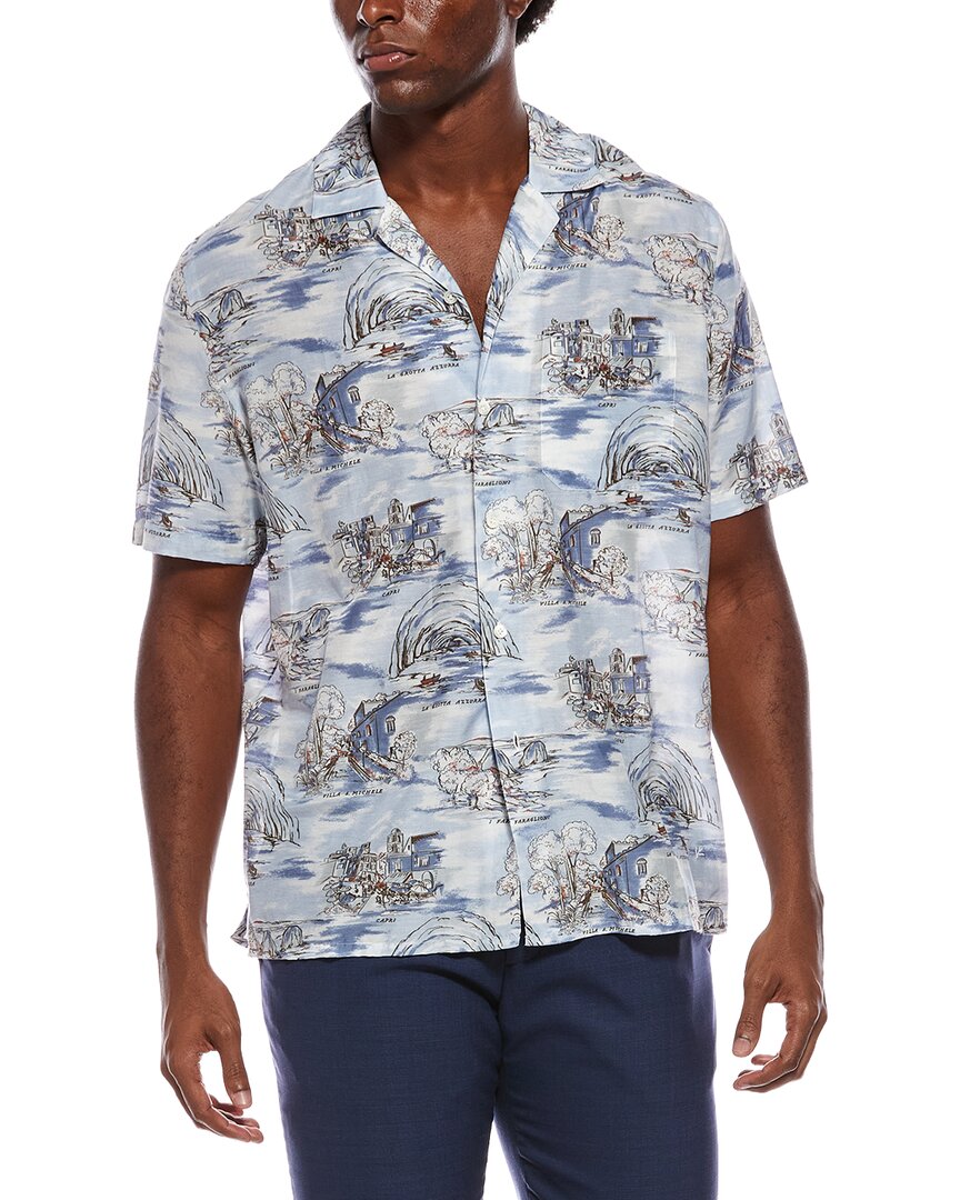 Isaia Isaia Silk-Blend Sport Shirt