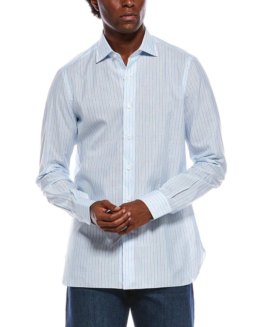 Isaia Isaia Linen-Blend Shirt