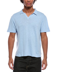 Officine Générale Officine Générale Simon Linen-Blend Polo Shirt