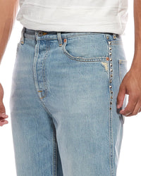Valentino Valentino Straight Stud Jean