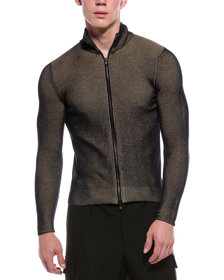 Slowear Wool-Blend Ribbed Zip Jacket
