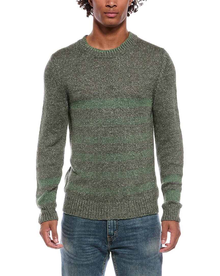 SLOWEAR Slowear Silk & Linen-Blend Stripe Crewneck Sweater