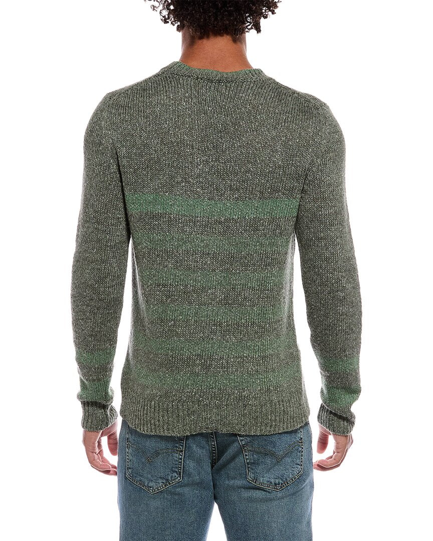 SLOWEAR Slowear Silk & Linen-Blend Stripe Crewneck Sweater
