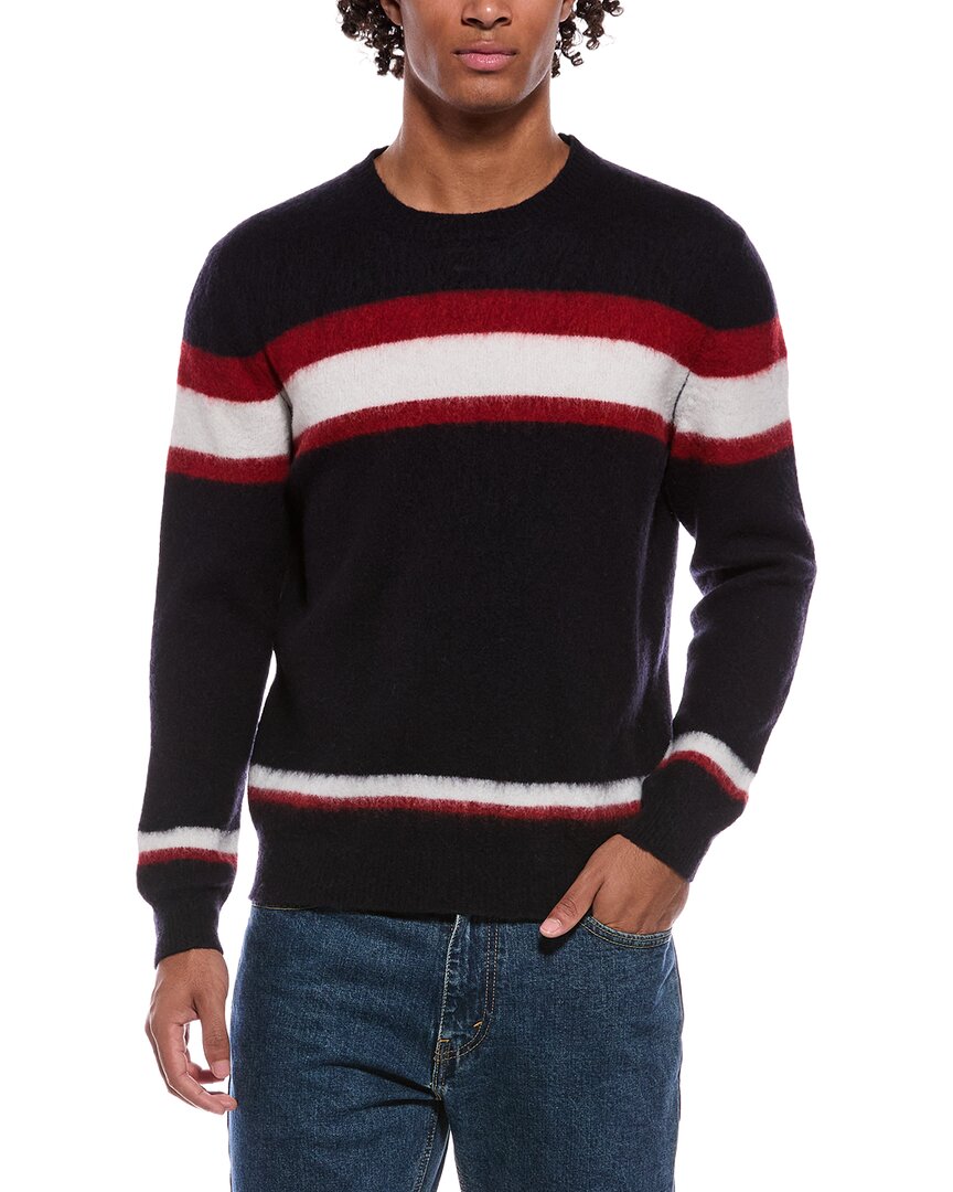 SLOWEAR Slowear Virgin Wool Stripe Crewneck Sweater