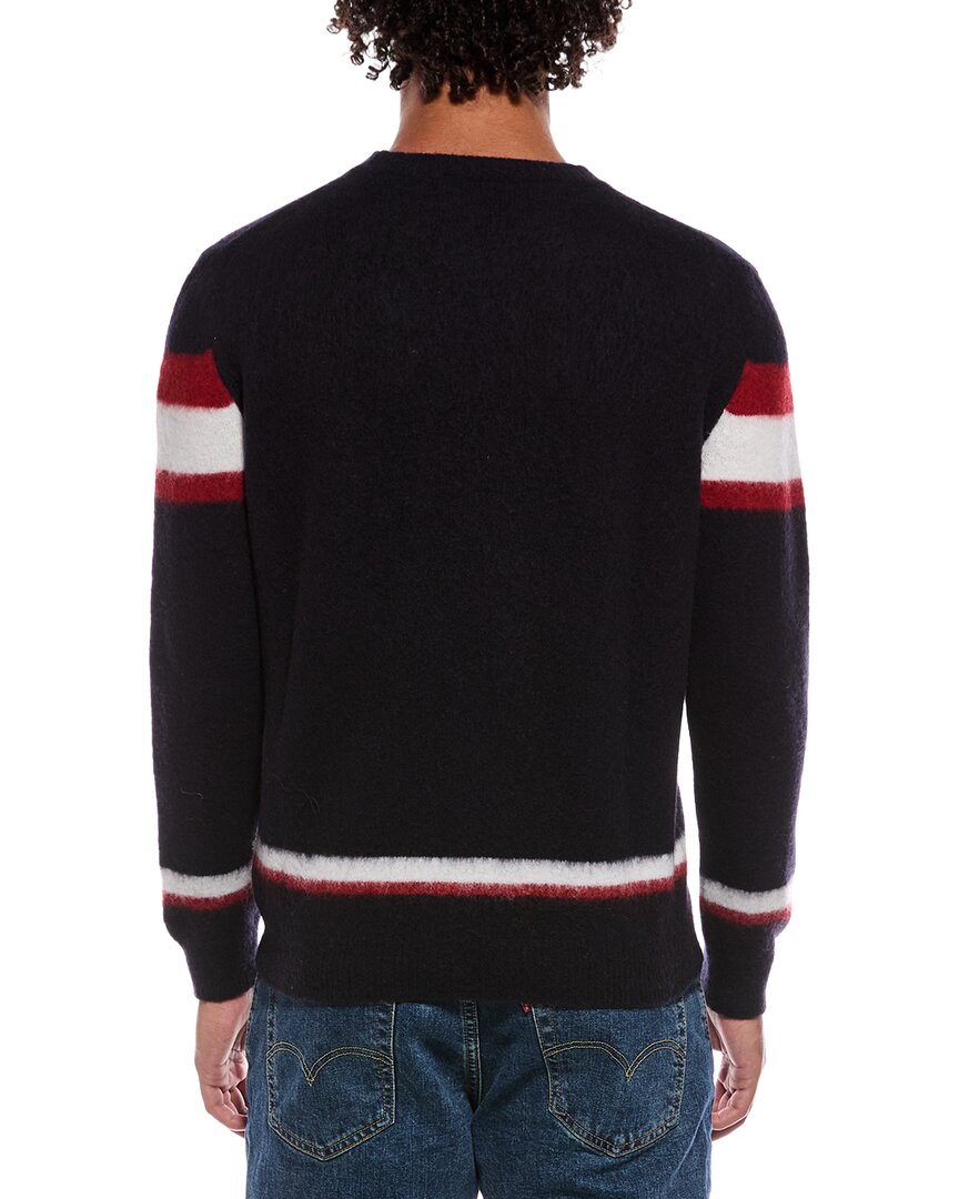 SLOWEAR Slowear Virgin Wool Stripe Crewneck Sweater