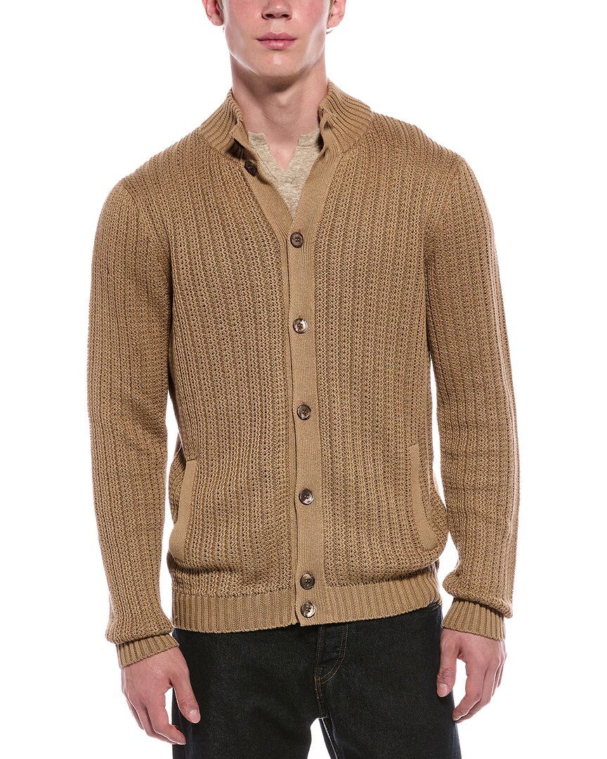 SLOWEAR Slowear Incotex Linen-Blend Cardigan Sweater