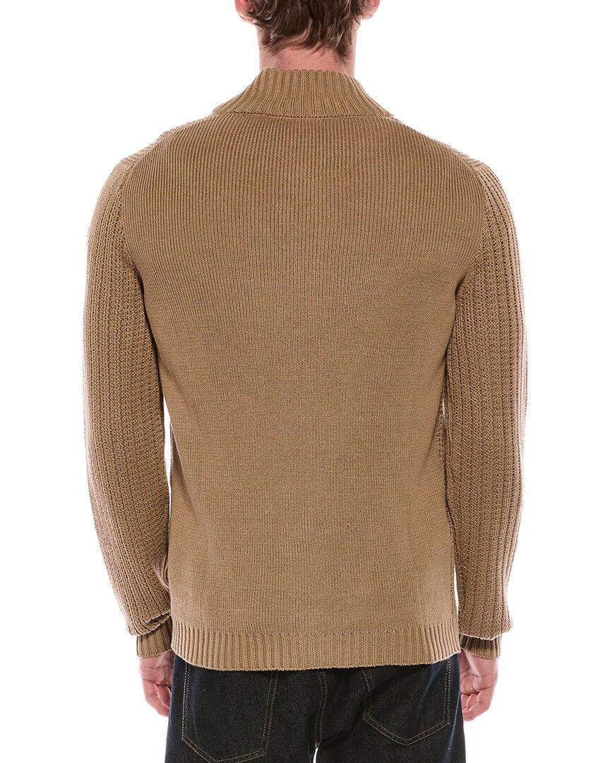 SLOWEAR Slowear Incotex Linen-Blend Cardigan Sweater