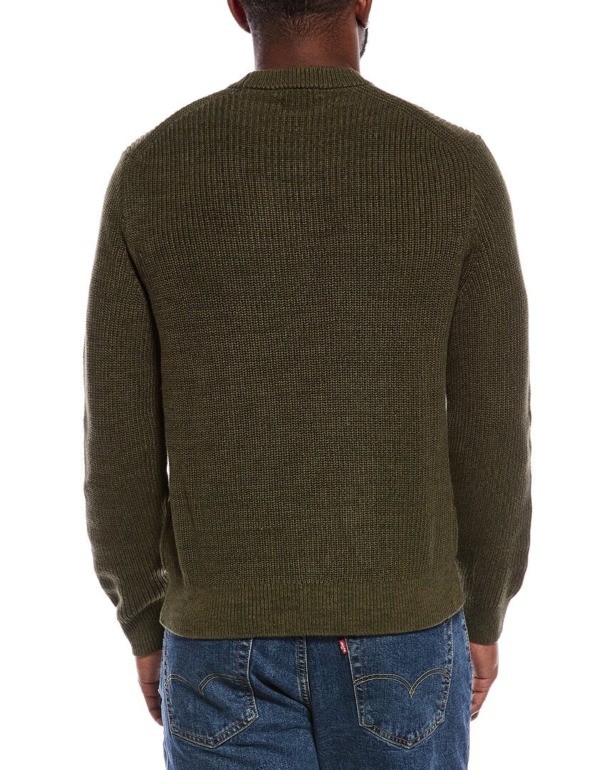 Madewell Marled Shaker Stitch Crewneck Sweater