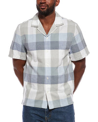Madewell Short Sleeve Button Up Linen-Blend Shirt