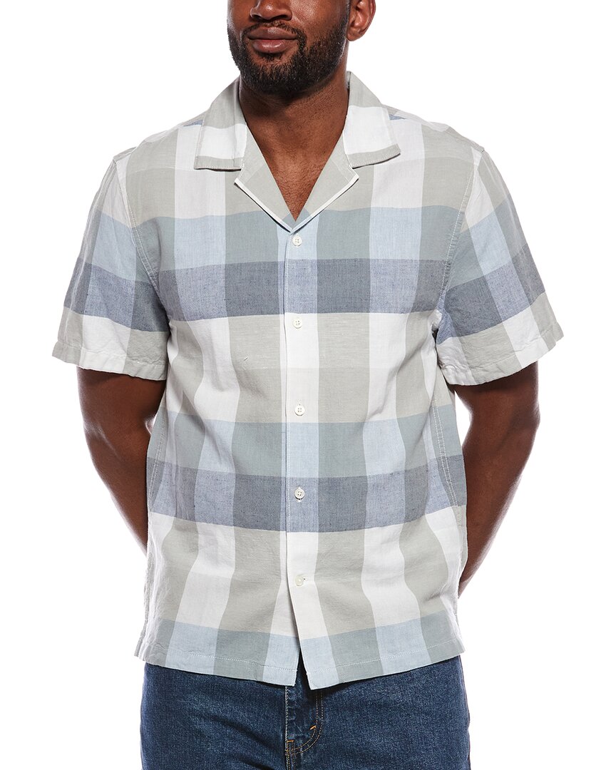 Madewell Short Sleeve Button Up Linen-Blend Shirt