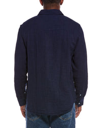 Madewell Indigo Dyed Button Up Shirt