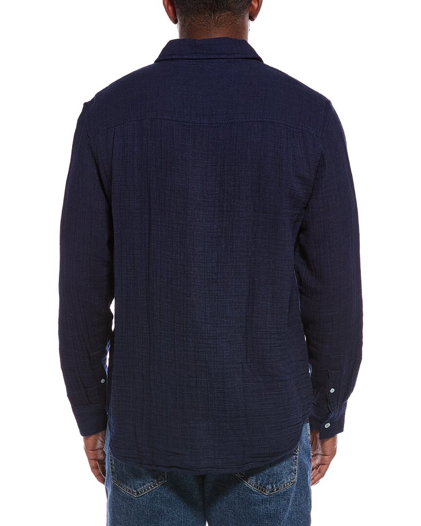 Madewell Indigo Dyed Button Up Shirt