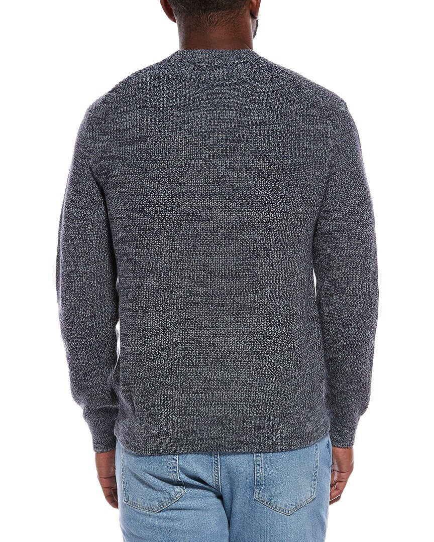 Madewell Marled Shaker Stitch Crewneck Sweater