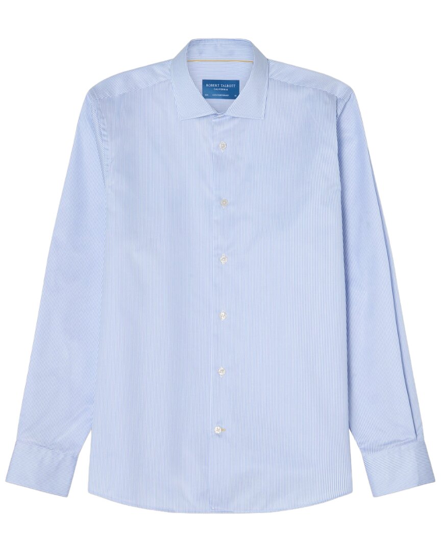 Robert Talbott Robert Talbott Reynolds Mini Stripe Twill Dress Shirt