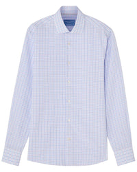 Robert Talbott Robert Talbott Reynolds Check Linen-Blend Shirt