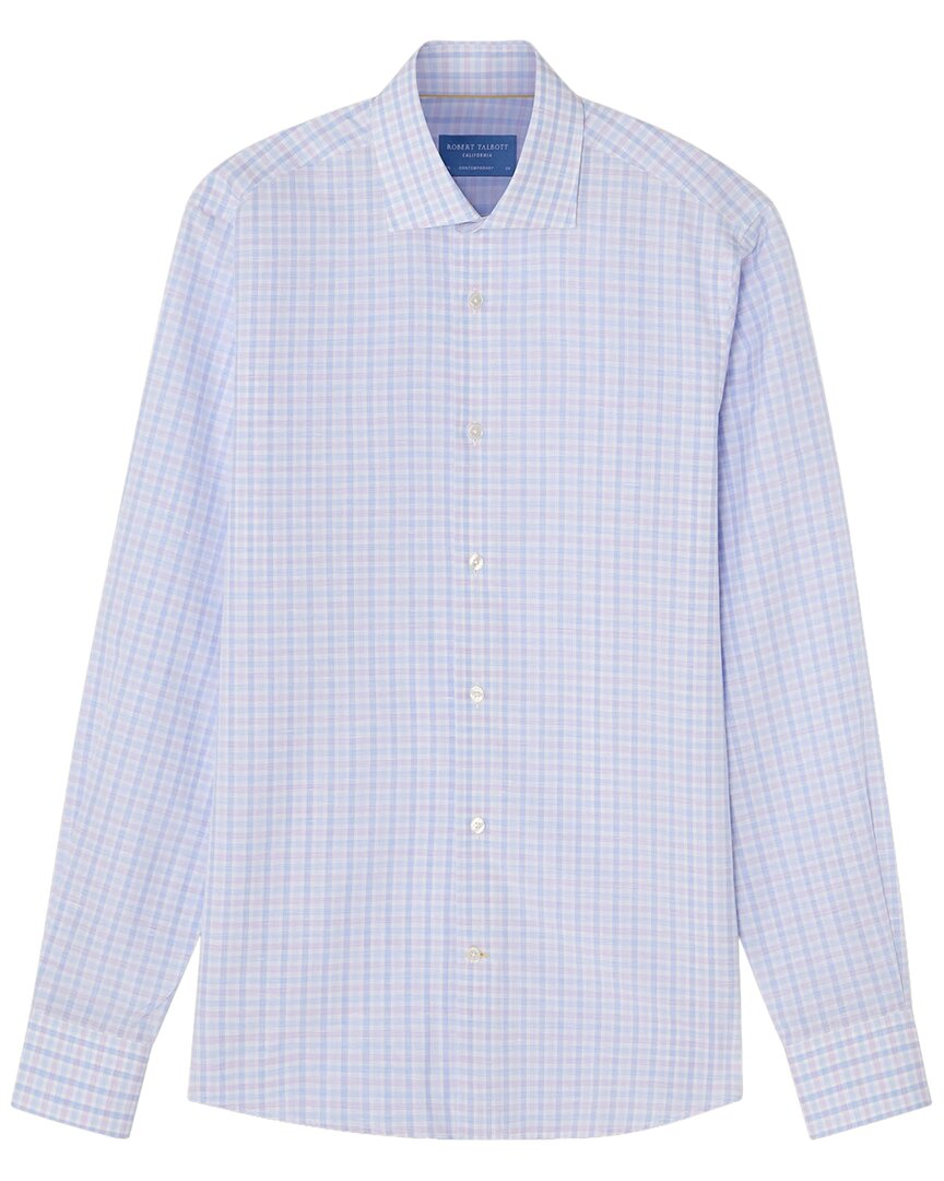 Robert Talbott Robert Talbott Reynolds Check Linen-Blend Shirt
