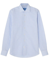 Robert Talbott Robert Talbott Reynolds Check Linen-Blend Shirt