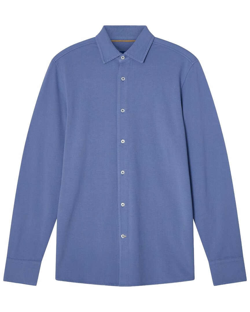 Robert Talbott Robert Talbott Lion Long Sleeve Knit Shirt