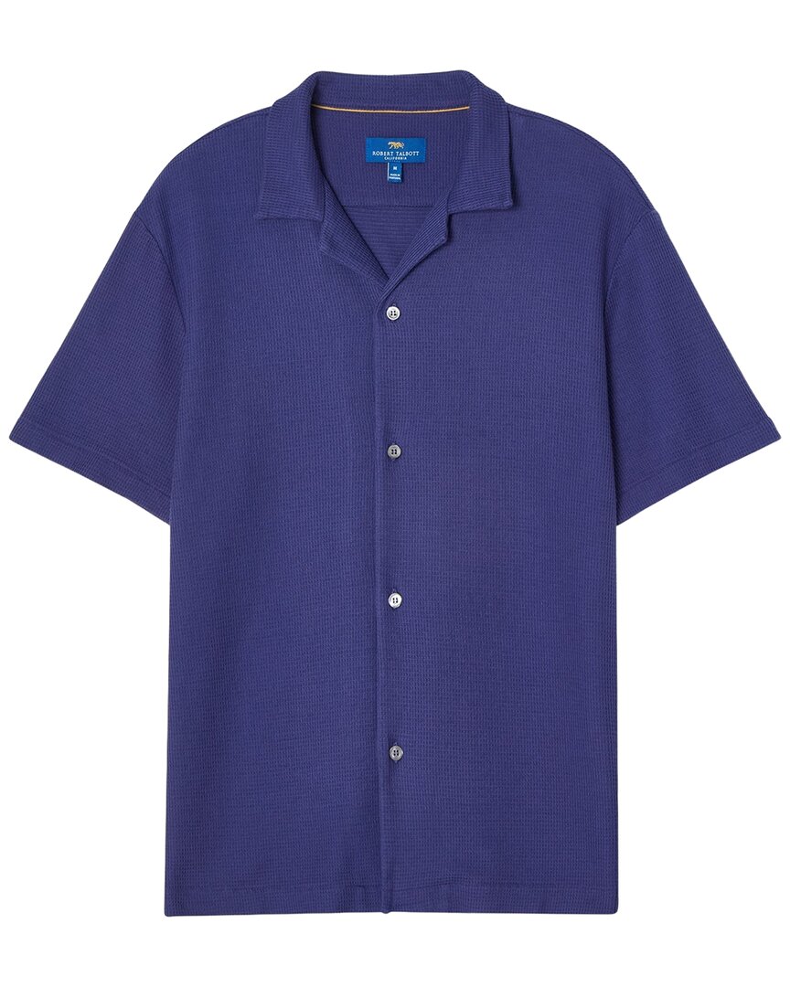 Robert Talbott Robert Talbott Williams Waffle Knit Camp Shirt