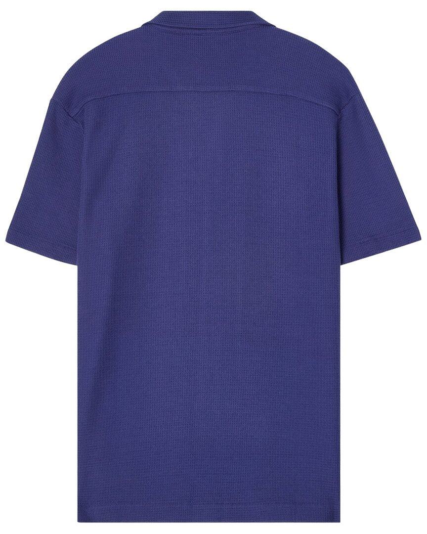 Robert Talbott Robert Talbott Williams Waffle Knit Camp Shirt