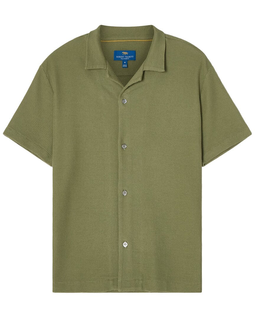 Robert Talbott Robert Talbott Williams Waffle Knit Camp Shirt