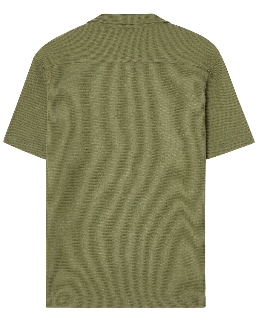 Robert Talbott Robert Talbott Williams Waffle Knit Camp Shirt