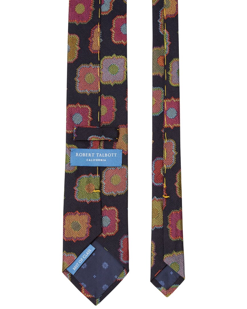 Robert Talbott Robert Talbott Silk & Wool-Blend Large Medallion Necktie