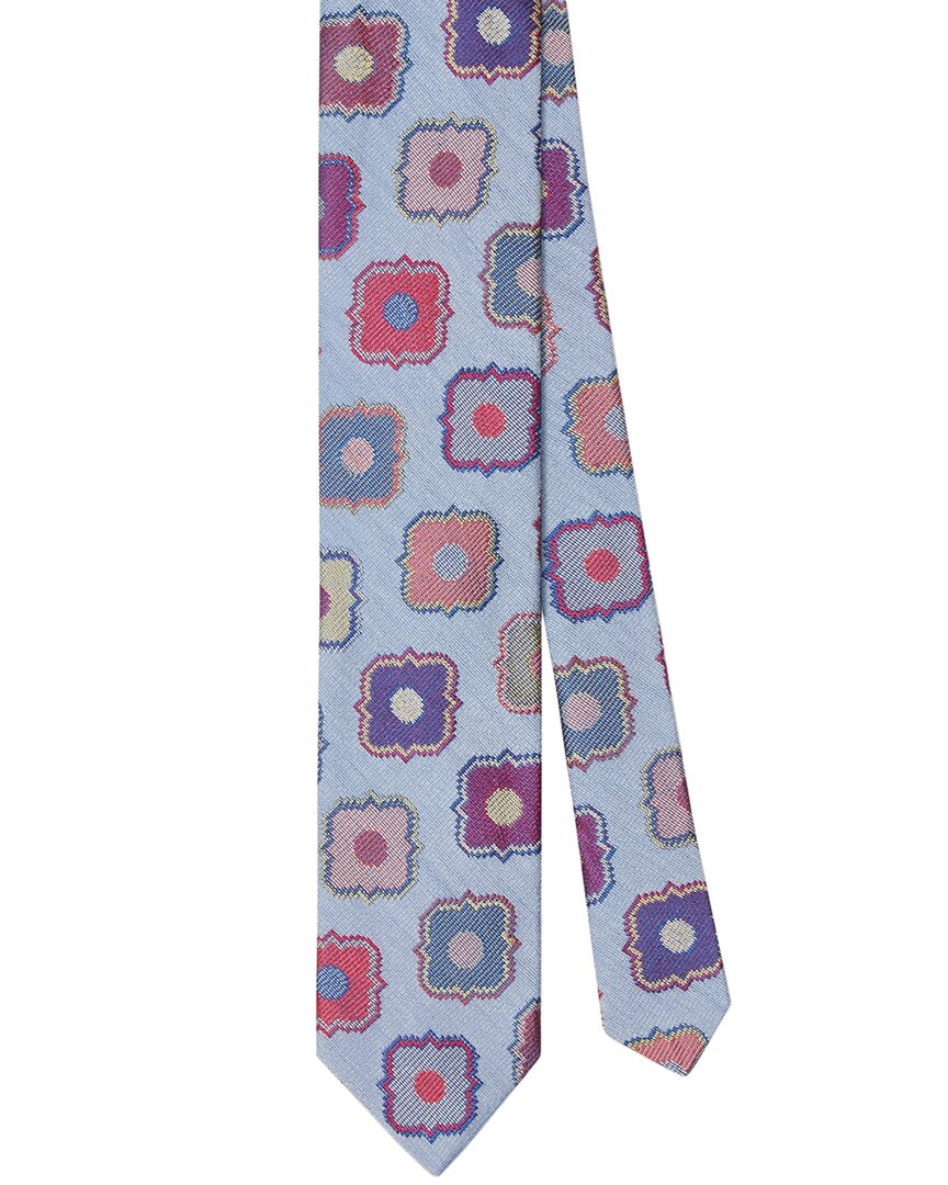 Robert Talbott Robert Talbott Silk & Wool-Blend Large Medallion Necktie