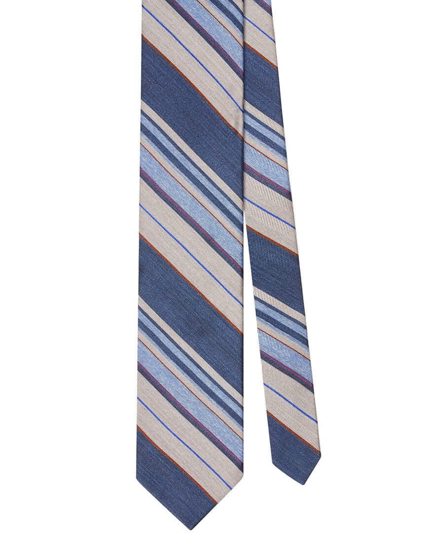 Robert Talbott Robert Talbott Silk Large Multi Repp Necktie