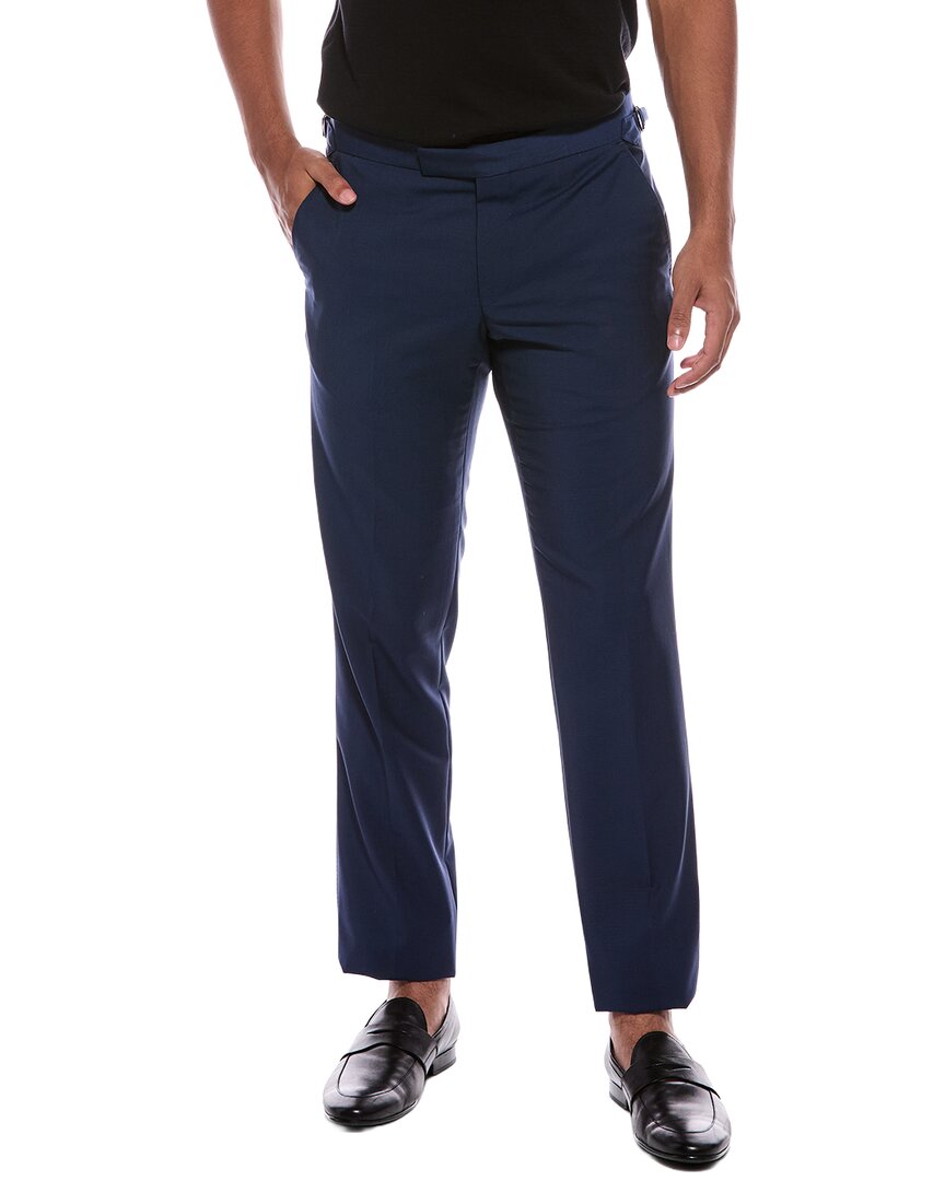 Richard James Richard James Wool & Mohair-Blend Flat Fronted Trouser