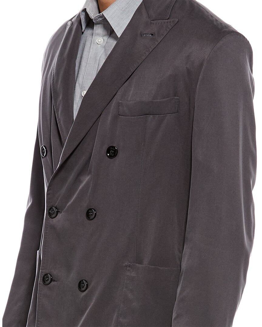 Brioni Brioni Deconstructed Double Breasted Blazer