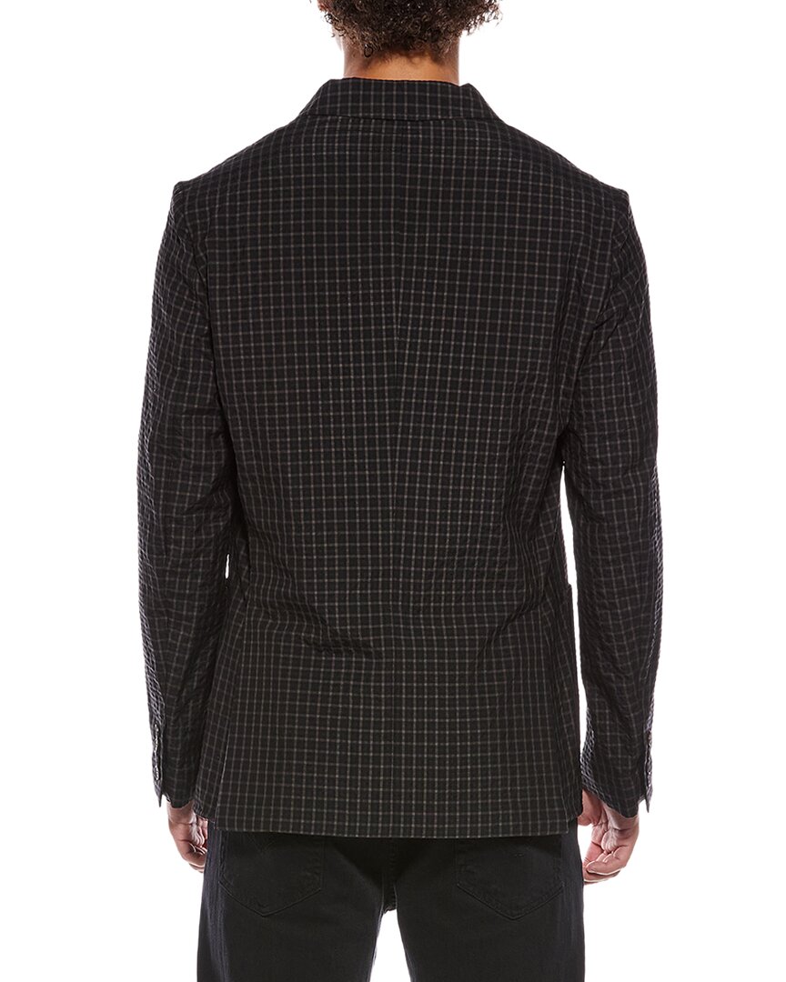 Brioni Brioni Wool & Silk-Blend Check Pattern Blazer