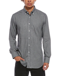 Brioni Brioni Plaid Button Up Dress Shirt