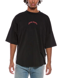 Palm Angels Palm Angels Back Curved Logo Over T-Shirt